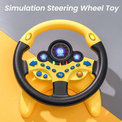 Engaging Infant Shining Electric Steering Wheel Toy with Lights and Sounds - Perfect for Early Education and Imaginative Play!