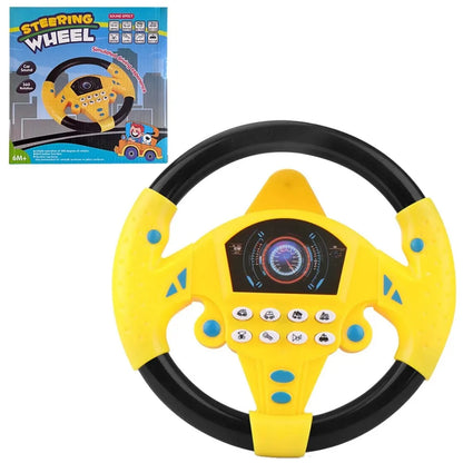 Engaging Infant Shining Electric Steering Wheel Toy with Lights and Sounds - Perfect for Early Education and Imaginative Play!