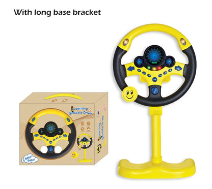 Engaging Infant Shining Electric Steering Wheel Toy with Lights and Sounds - Perfect for Early Education and Imaginative Play!